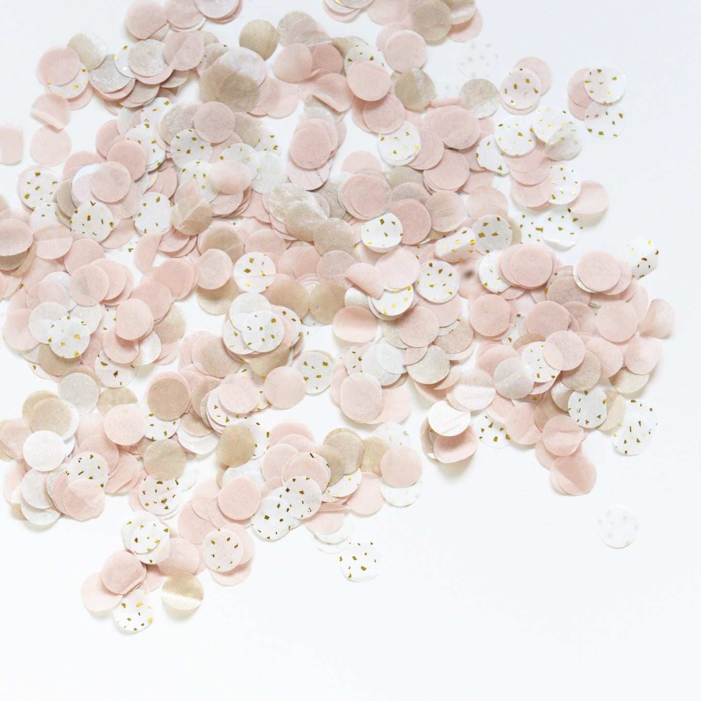 Blush Pink and Champagne Biodegradable Tissue Paper Confetti - 15g Wedding, Baby Shower, Bridal Shower, Birthday Party Decor