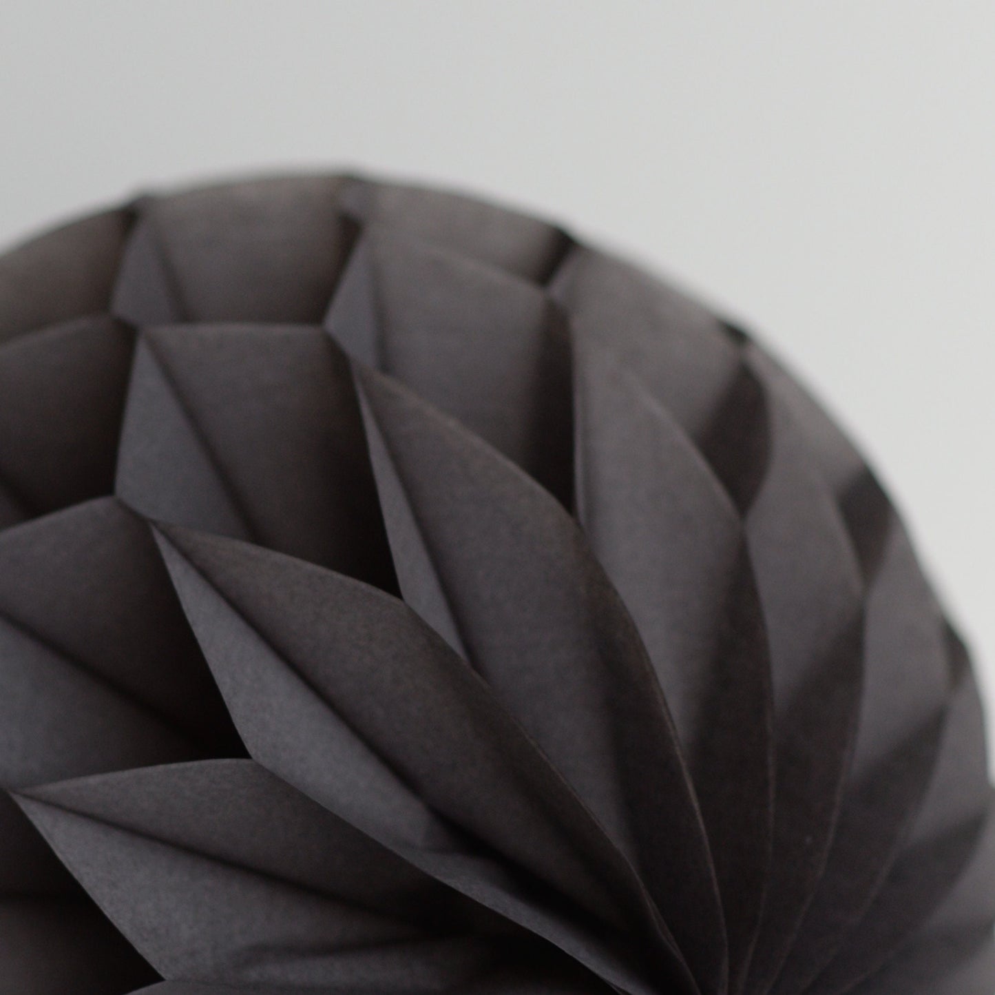 Grey tissue paper pom poms | Paper honeycomb balls | Winter party decor