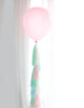 Paper tassel garland party decoration - Colourful kids party decor fringe garland FULLY ASSEMBLED - light blue, orange and green, animal