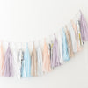 Pastel paper Tassel Garland -  READY TO USE- Wedding banner Wedding isle decor balloon tail baby shower bridal shower birthday decorations
