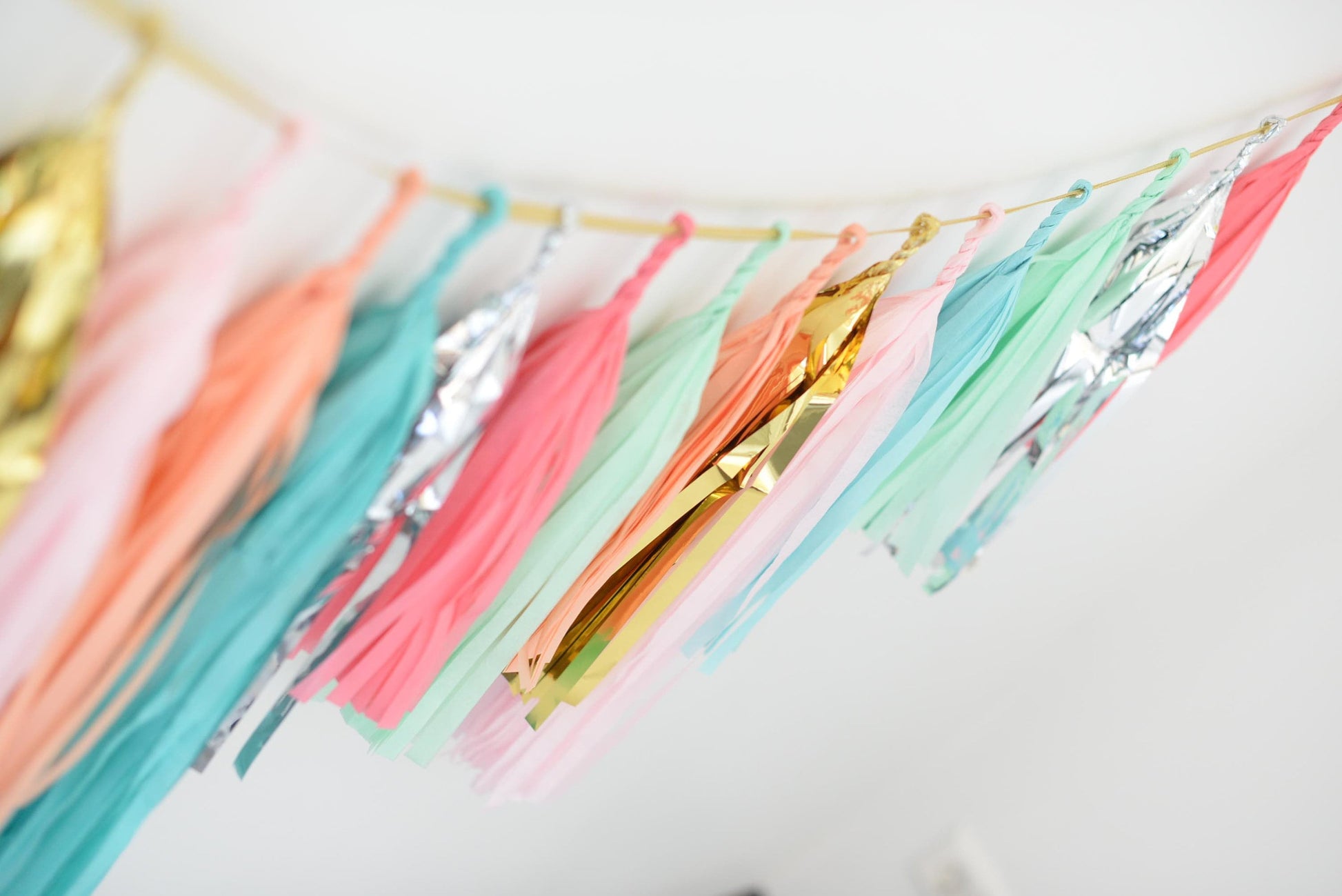 Personalized Graduation Tassel Garland: Gold Letter Banner, Colorful Fringe