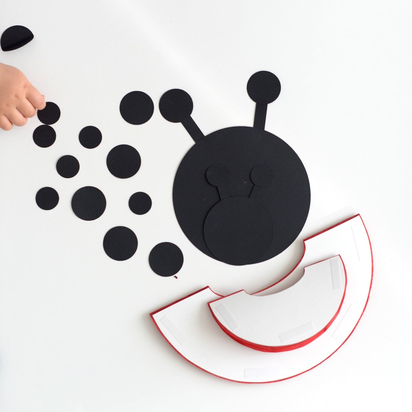Ladybug Honeycomb Decoration - Paper Ladybird Birthday Decor, Wall and Table Décor