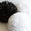 White with diamonds paper pompom - Shimmer White paper flowers - Wedding decorations