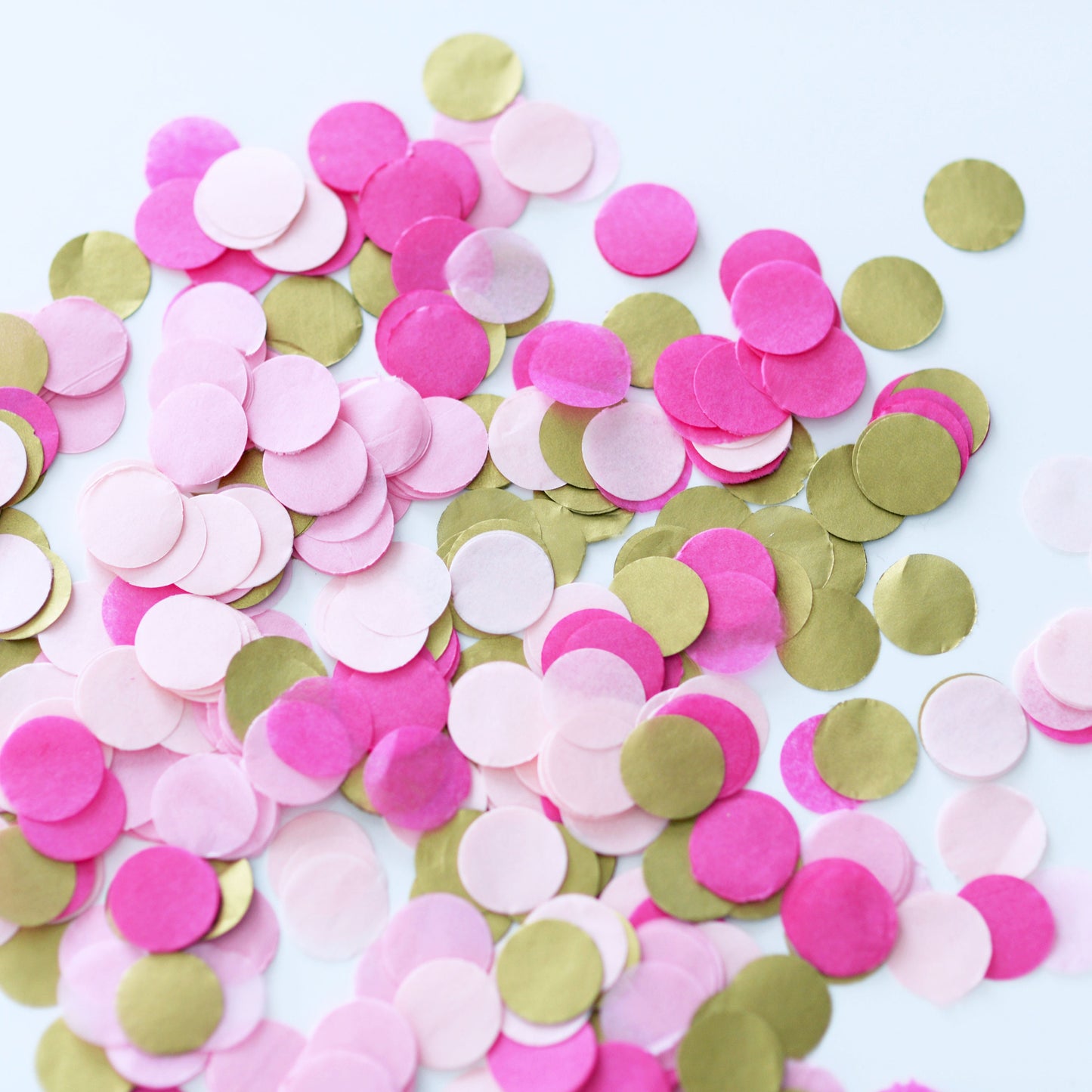 Pink and gold biodegradabili tissue paper  Confetti 15g / 4 handfuls for wedding, Party Decorations, Balloon Filling Confetti Eco-Friendly