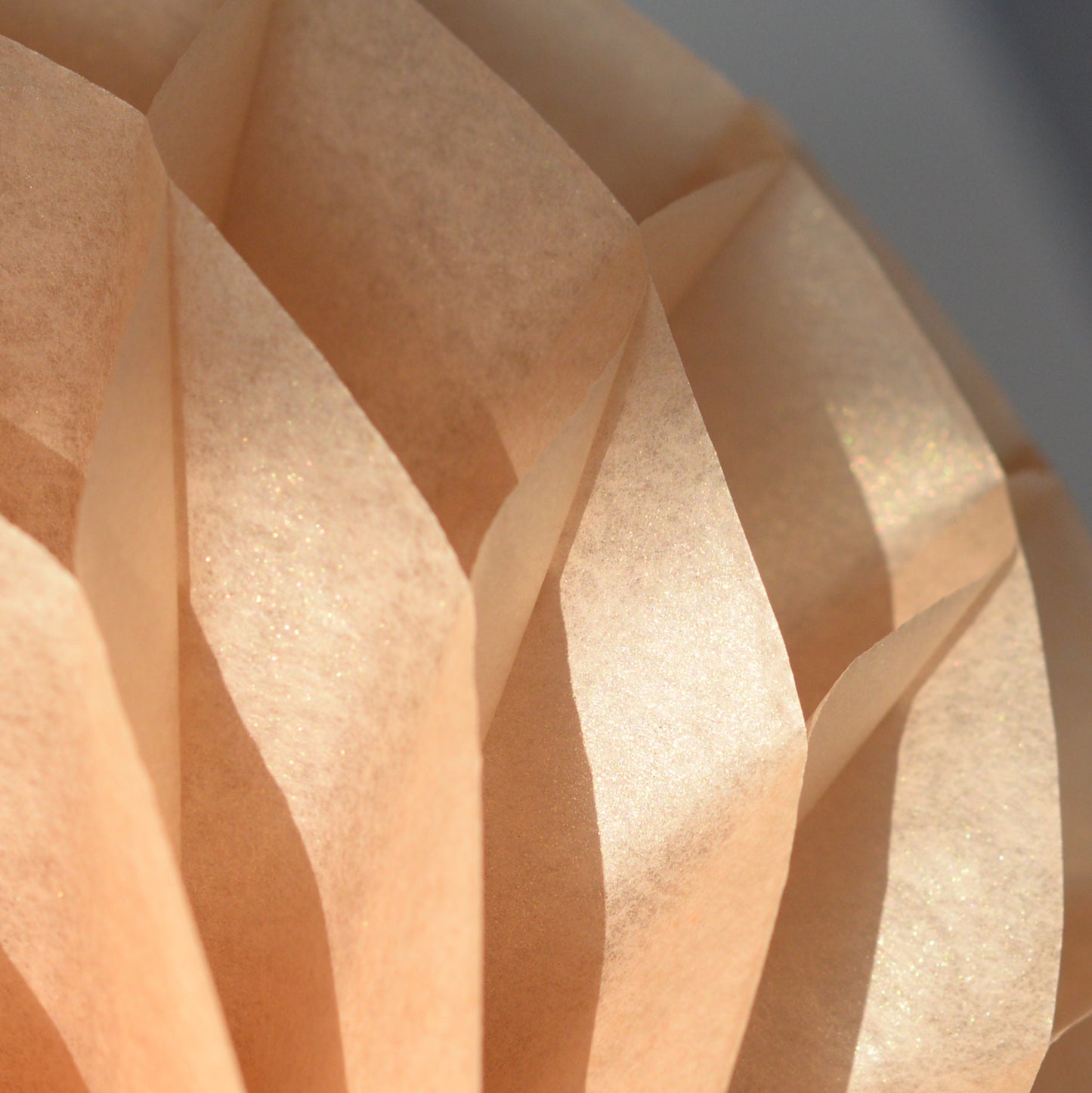 Sun Gold paper honeycomb ball