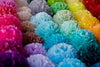 Paper pom pom set of 21 | Tissue paper balls | Colourful paper flowers | Birthday decorations