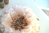 Dusty blush pink and champagne large paper flower 3  set 20”(50cm) for wedding birthday party baby shower bridal shower home tea party decor