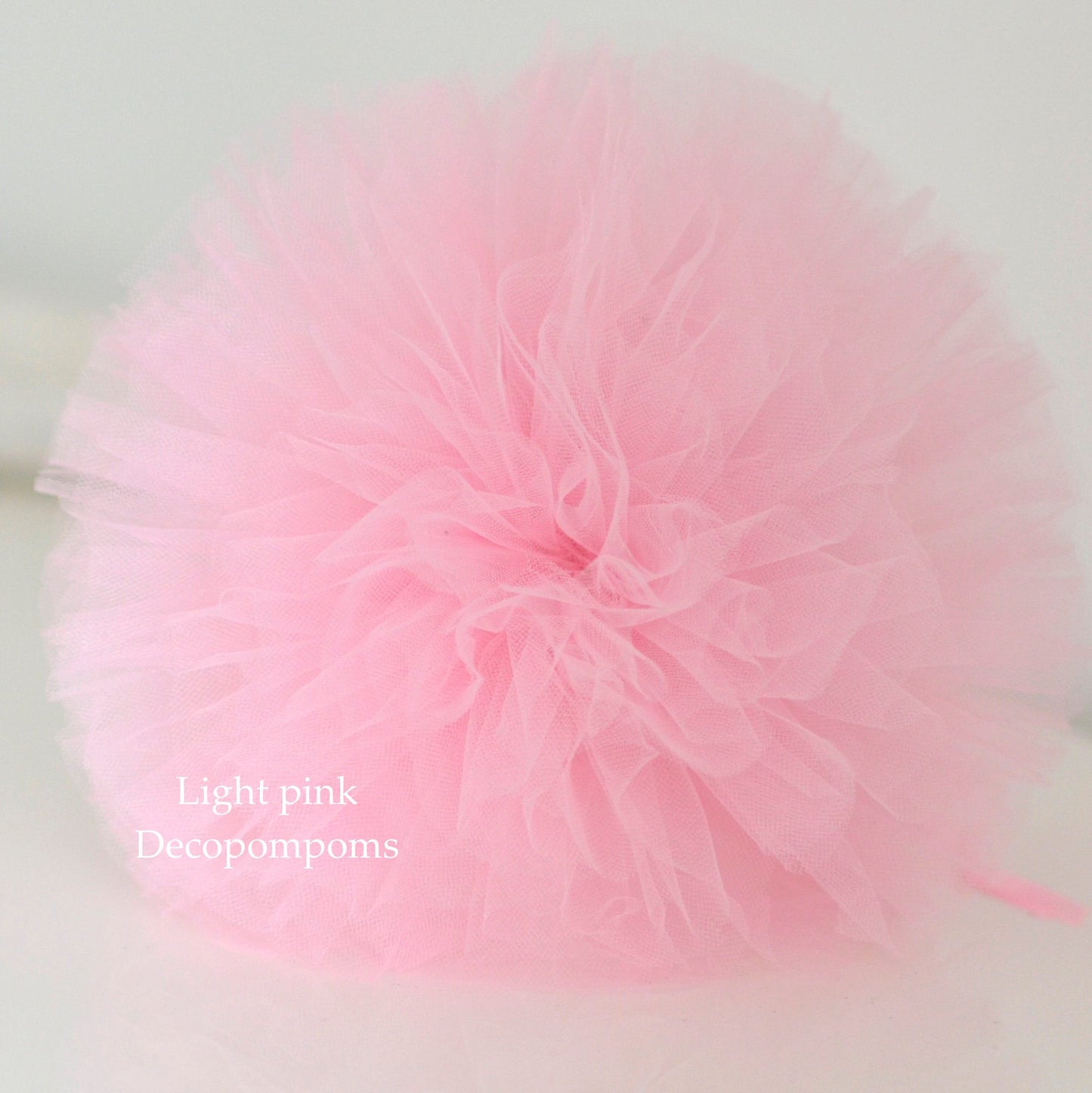Baby pink tulle pom poms party decorations wedding, birthday party Baby Bed Canopy decor gift baby shower gift  Pom-Pom Wand