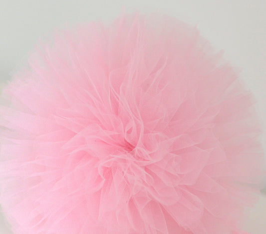 Baby pink tulle pom poms party decorations wedding, birthday party Baby Bed Canopy decor gift baby shower gift  Pom-Pom Wand