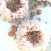 Dusty blush pink and champagne large paper flower 3  set 20”(50cm) for wedding birthday party baby shower bridal shower home tea party decor