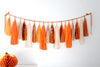 Fall party decorations paper tassel GARLAND orange beige paper fringe garland Halloween baby shower wedding birthday part home decor