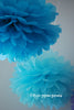 Wedding Paper pom poms party decoration set 15 psc customisable colours Paper flowers for Bridal shower  baby shower birthday party decor
