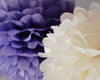 20 Mixed Sizes Tissue Paper PomPom Party Decoration Set - custom colours