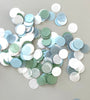 Eco-Friendly Wedding Confetti - Biodegradable Tissue Paper Circles in Dusty Blue, Green, Grey | Sustainable Decor | 15g wedding, birthday