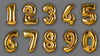 40” number Foil Balloons in Gold silver giant number helium balloon Birthday new year anniversary party decorations