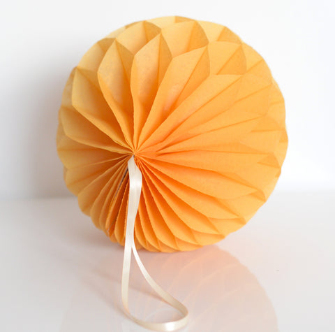 Mustard paper honeycomb ball party decoration various sizes muted yellow Tissue paper wedding fall baby shower thanksgiving birthday decor