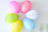 Paper honeycomb Easter egg set 6 Psc Eco friendly reusable Easter Home Table Decor Easter Egg hunt decor Easter gift Baby shower decor