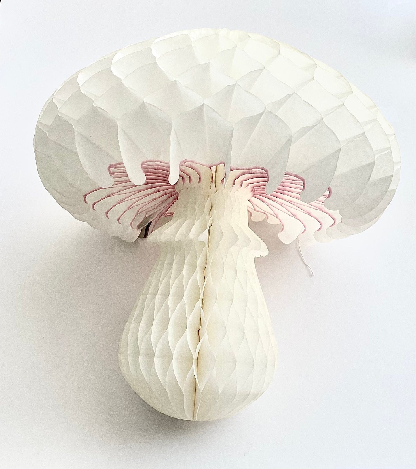 Huge Paper Mushroom honeycomb party decoration 46cm 18" off white 3d mushroom forest birthday party decor fall baby shower photo wall