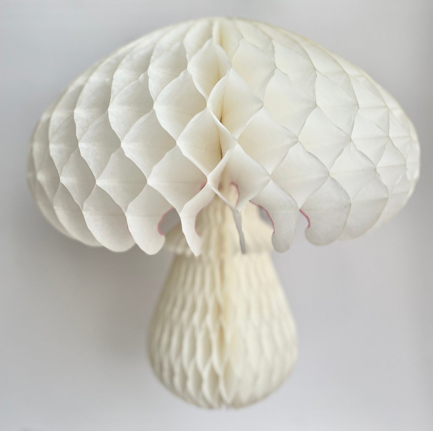 Huge Paper Mushroom honeycomb party decoration 46cm 18" off white 3d mushroom forest birthday party decor fall baby shower photo wall