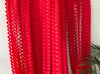 Red Tissue Paper Honeycomb Garland - 11.8ft (360cm) Reusable Party Decoration for Weddings, Birthdays, Baby Showers, Photo Backdrops