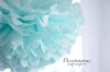 12 large size tissue paper pom pom party decoration set 14”/37cm mint, light blue, ivory,  green paper flower wedding birthday baby shower