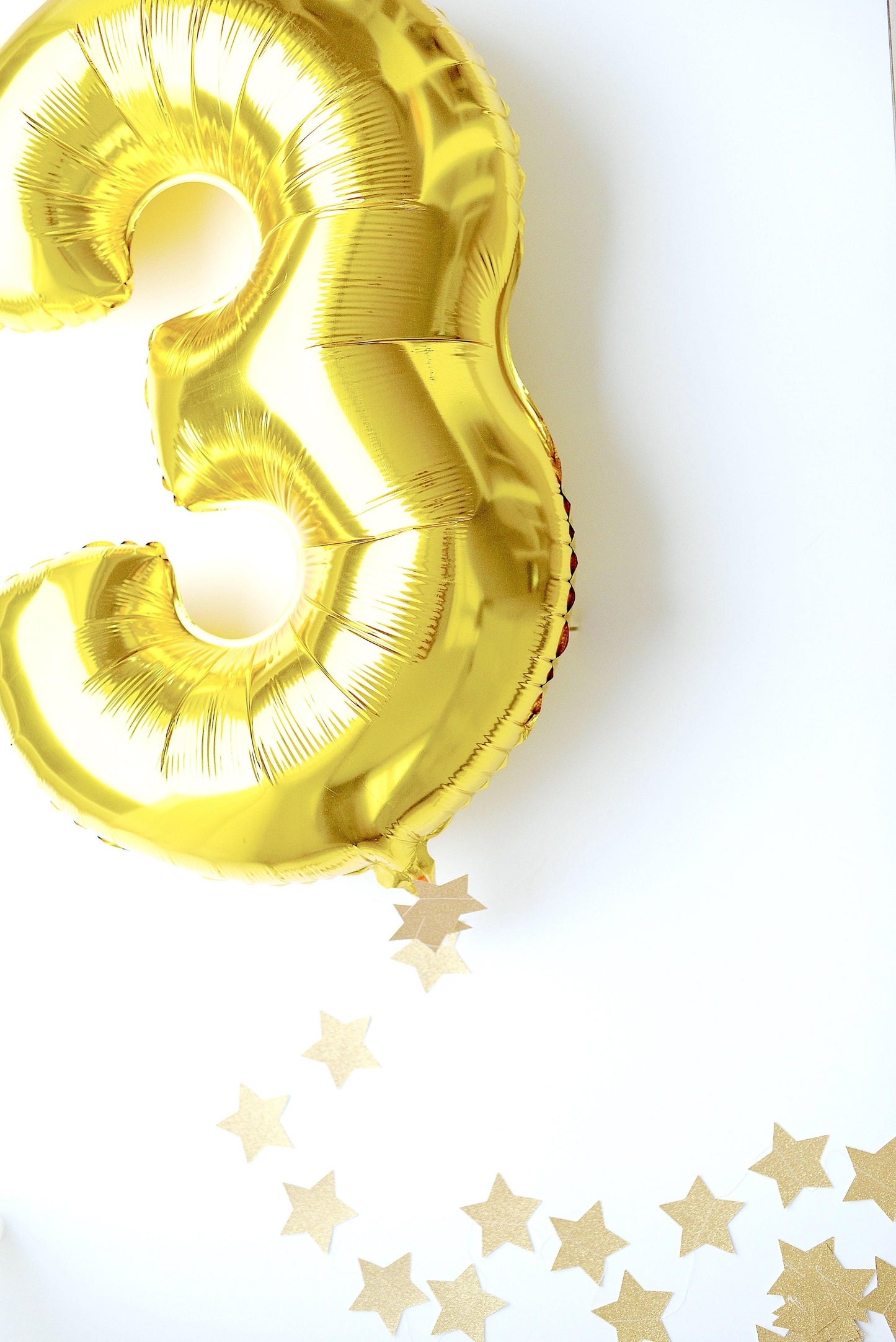 Glitter gold stitched paper star garland - golden - Nursery Birthday Baptism party Decor Photo Prop balloon tail