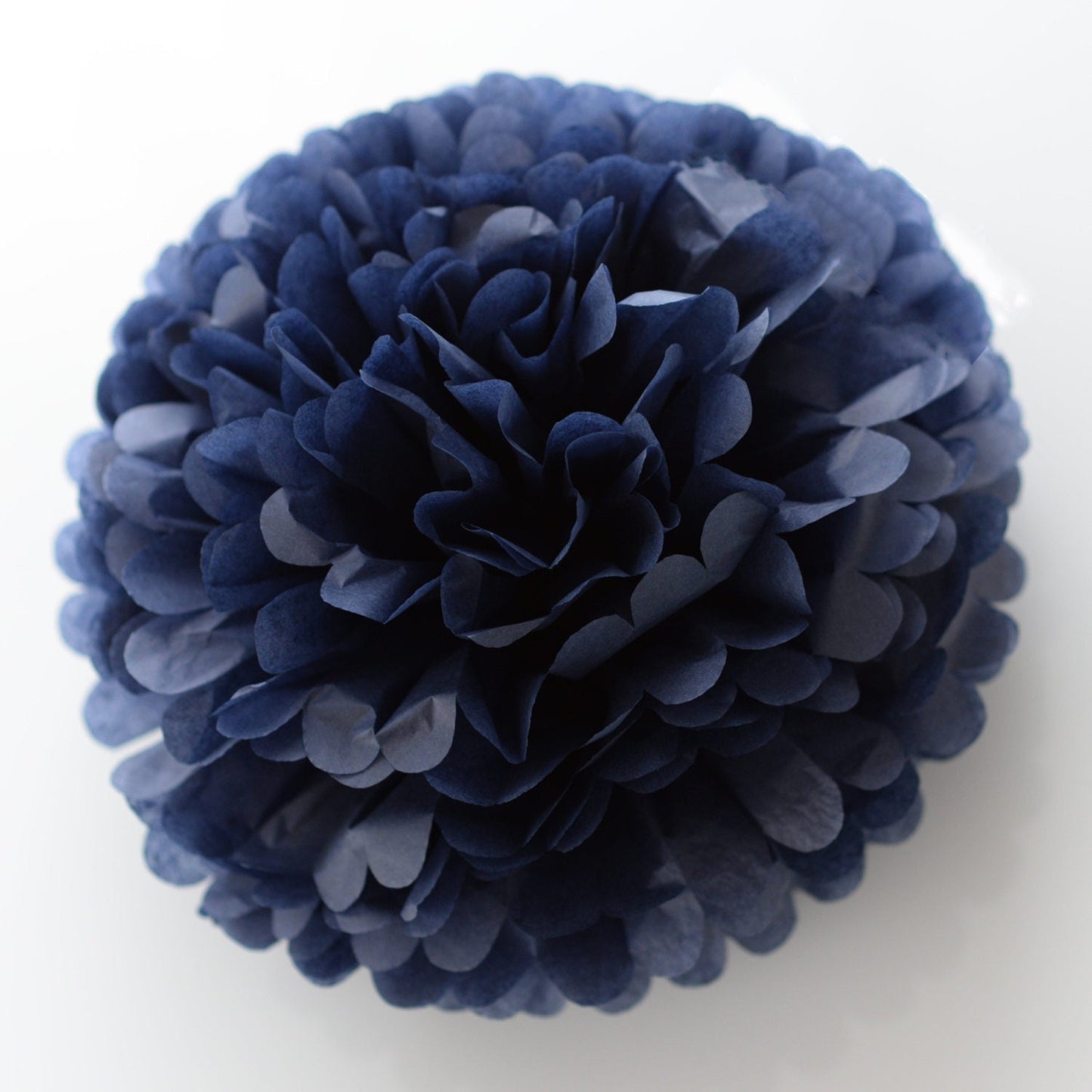 Navy blue tissue paper pom pom party decoration various sizes dark blue paper flowers for wedding Birthday party baby shower bridal shower