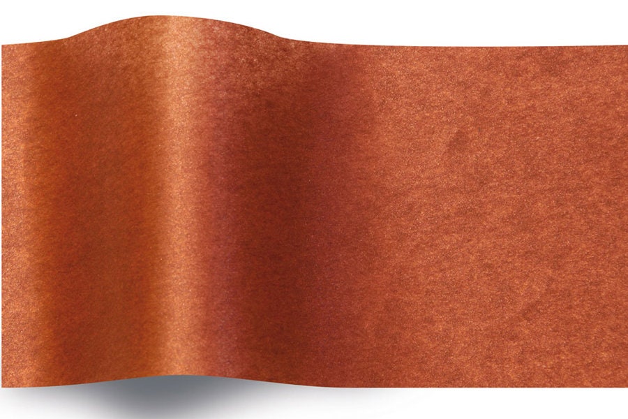 Copper tissue paper sheets 20 x 30 Satinwrap Shimmery | Crystallised Texture - Gift Wrapping, DIY Crafts, Wedding Decor, Party Supplies