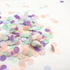 Paper confetti round 15g  for wedding birthday baby shower mermaid party Blush pink lilac mint green light blue Biodegradable pastel colours