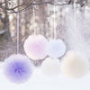 6 Piece Tulle Pom Pom Set Mixed Sizes CUSTOM COLOUR Wedding Tulle Decor for Events kindergarten decorations nursery decor gift for baby