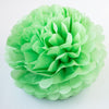 Apple green paper pom pom party decorations paper flowers birthday party, wedding, baby shower fresh  spring green pom poms classroom decor