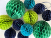 Kelly green paper honeycomb ball party decoration emerald  wedding, forest birthday party, baby shower decor Christmas bauble eco friendly