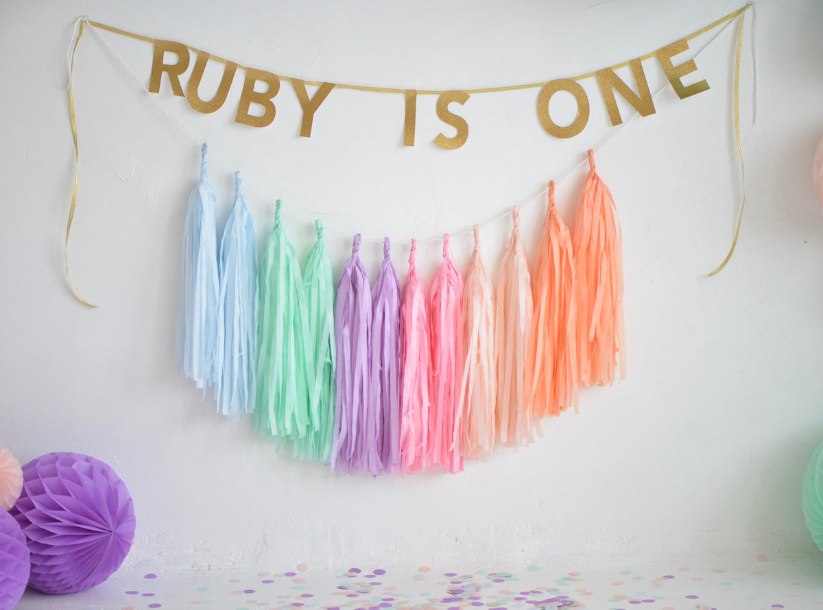 Custom Shimmer Card Stock Banner: Personalized Party Decorations