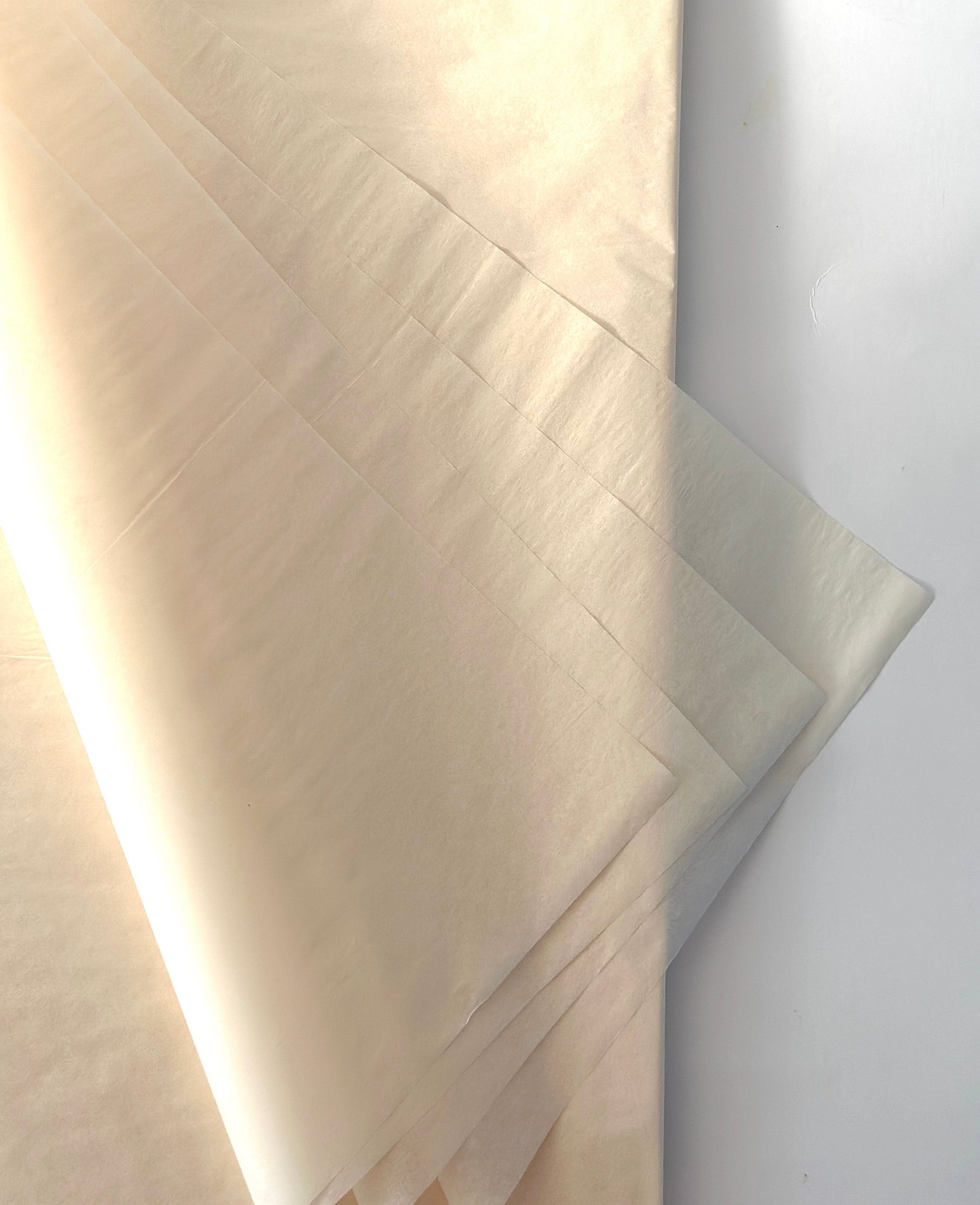 French vanilla tissue paper sheets set | Acid free French vanilla gift wrapping paper 20x30 inch