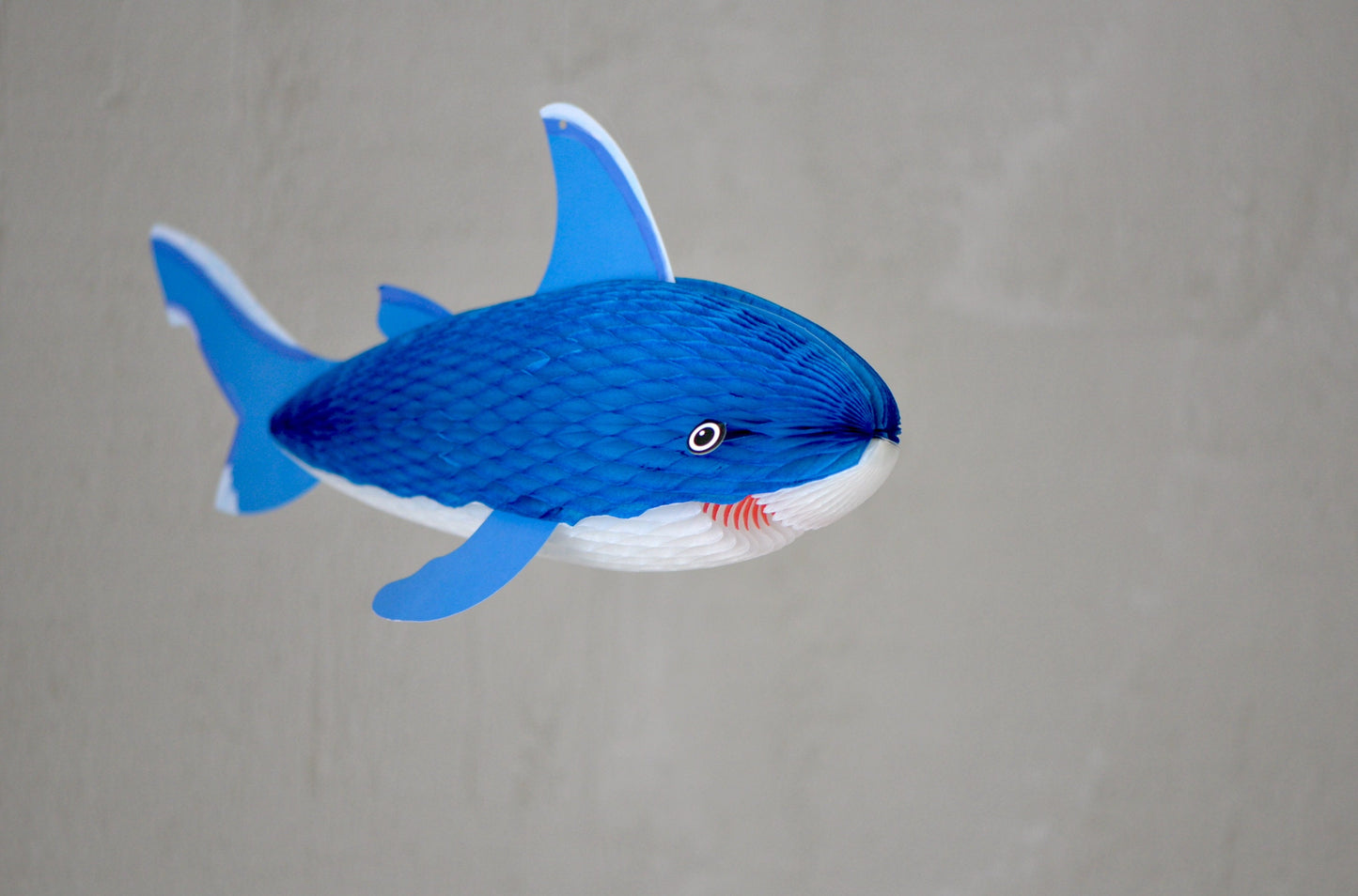 Shark Paper Honeycomb Kids Party Decorations - Under the Sea Birthday, Blue Theme Party Favors, Baby Shower, Shark Sea Party Decor