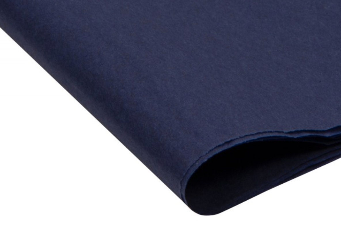 Navy blue tissue paper sheets 20/ 50/100  high quality 20x 30” midnight blue wrapping paper dark blue craft tissue paper gift box packaging