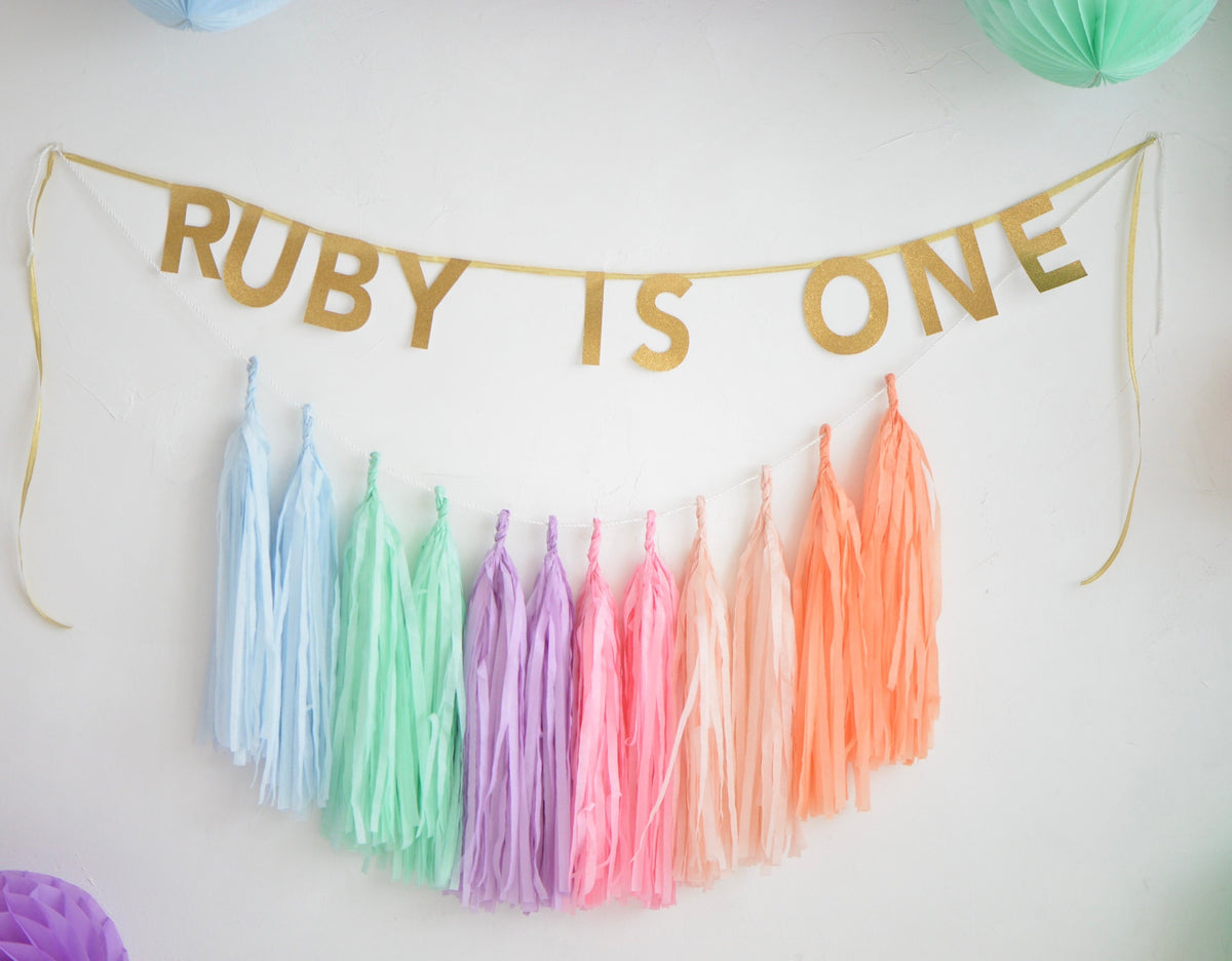 Custom Shimmer Card Stock Banner: Personalized Party Decorations