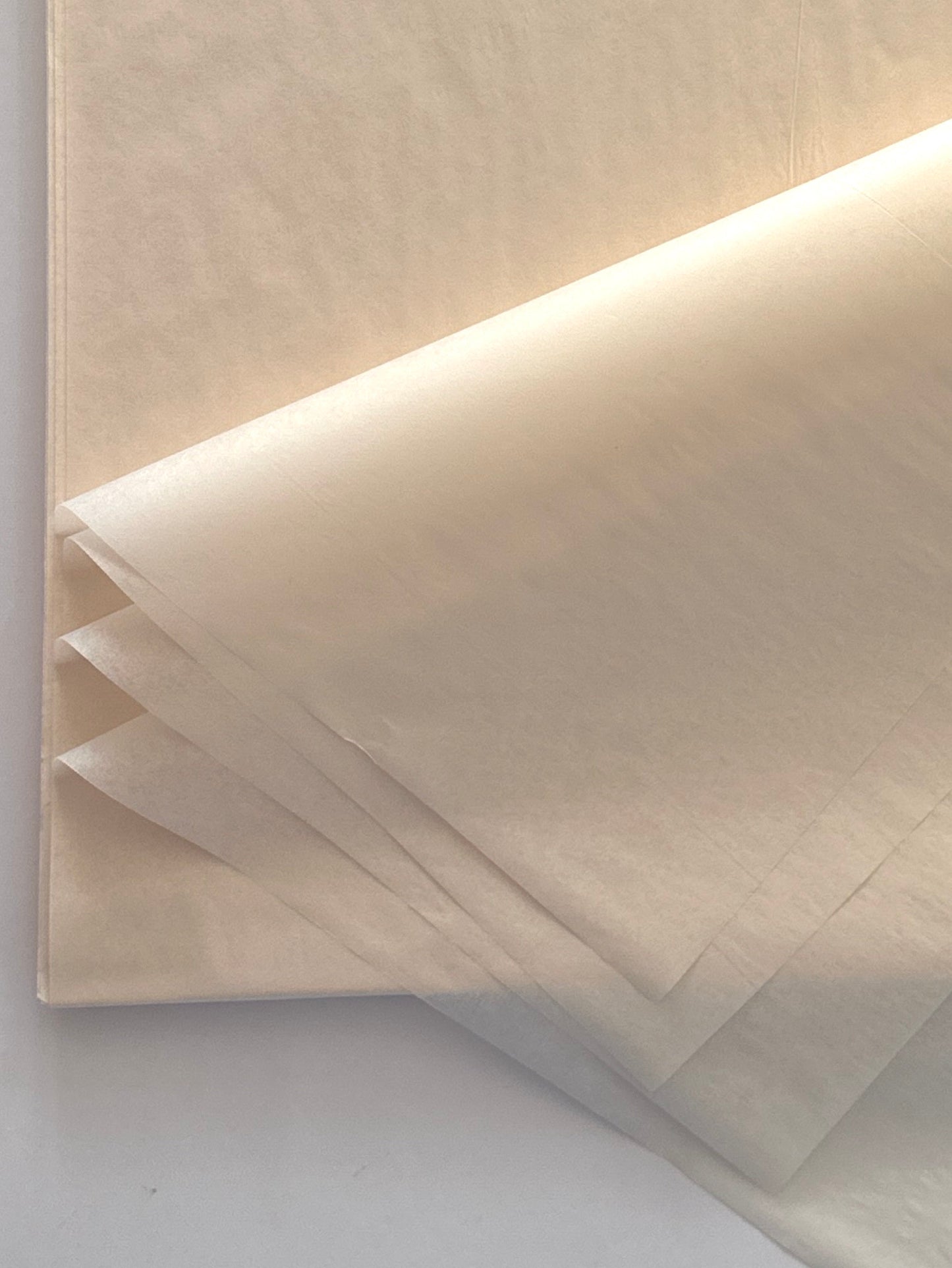 French vanilla tissue paper sheets set | Acid free French vanilla gift wrapping paper 20x30 inch