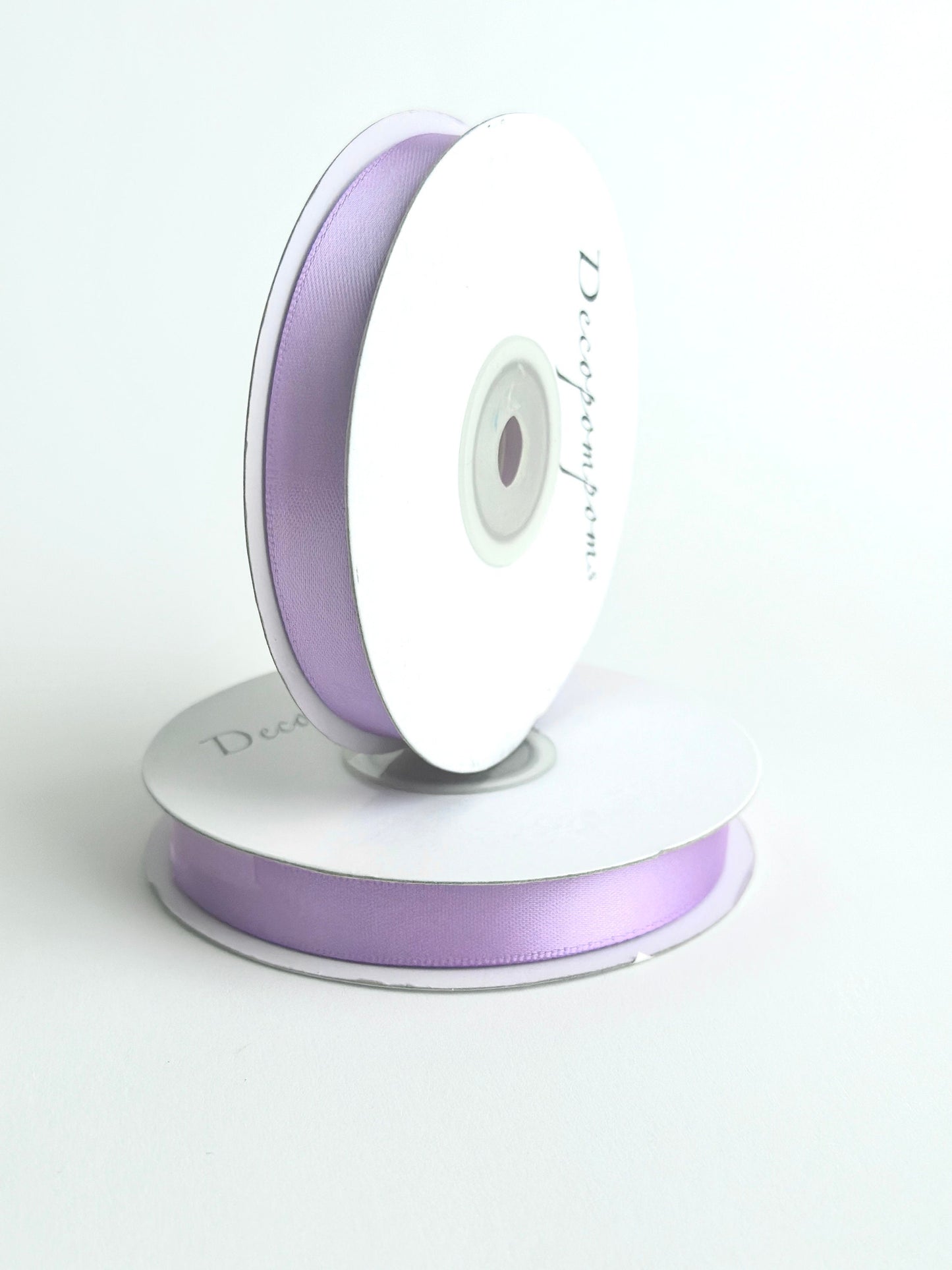 Lilac double sided satin ribbon roll