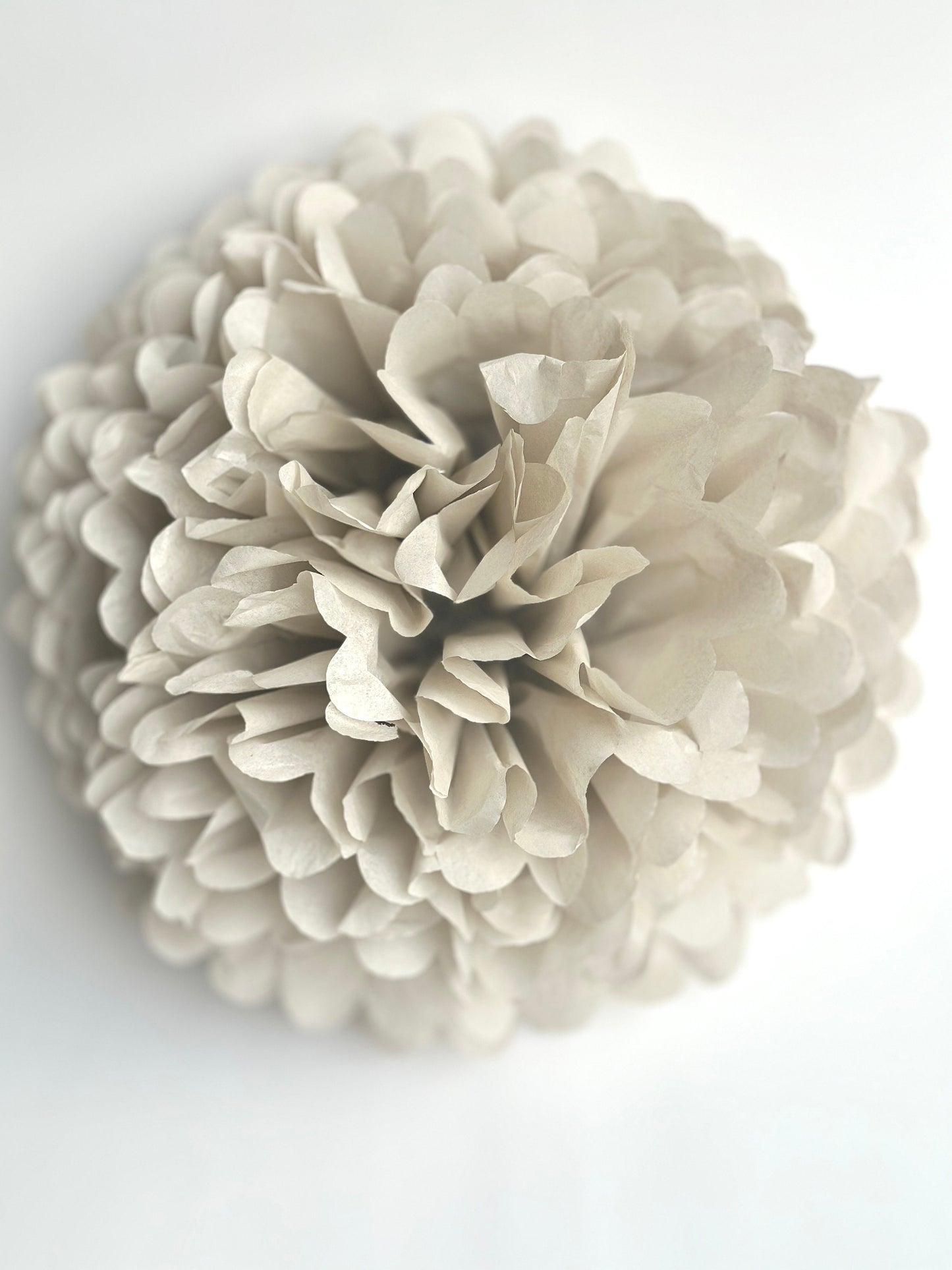 Luxury Champagne shimmery Tissue Paper Pom-Poms – Wedding, Baby Shower & Party Decorations | Fluffy,Eco-Friendly Décor | Custom Sizes