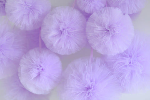 30 mixed size tulle pom pom set | Tulle balls set | Wedding tulle decor