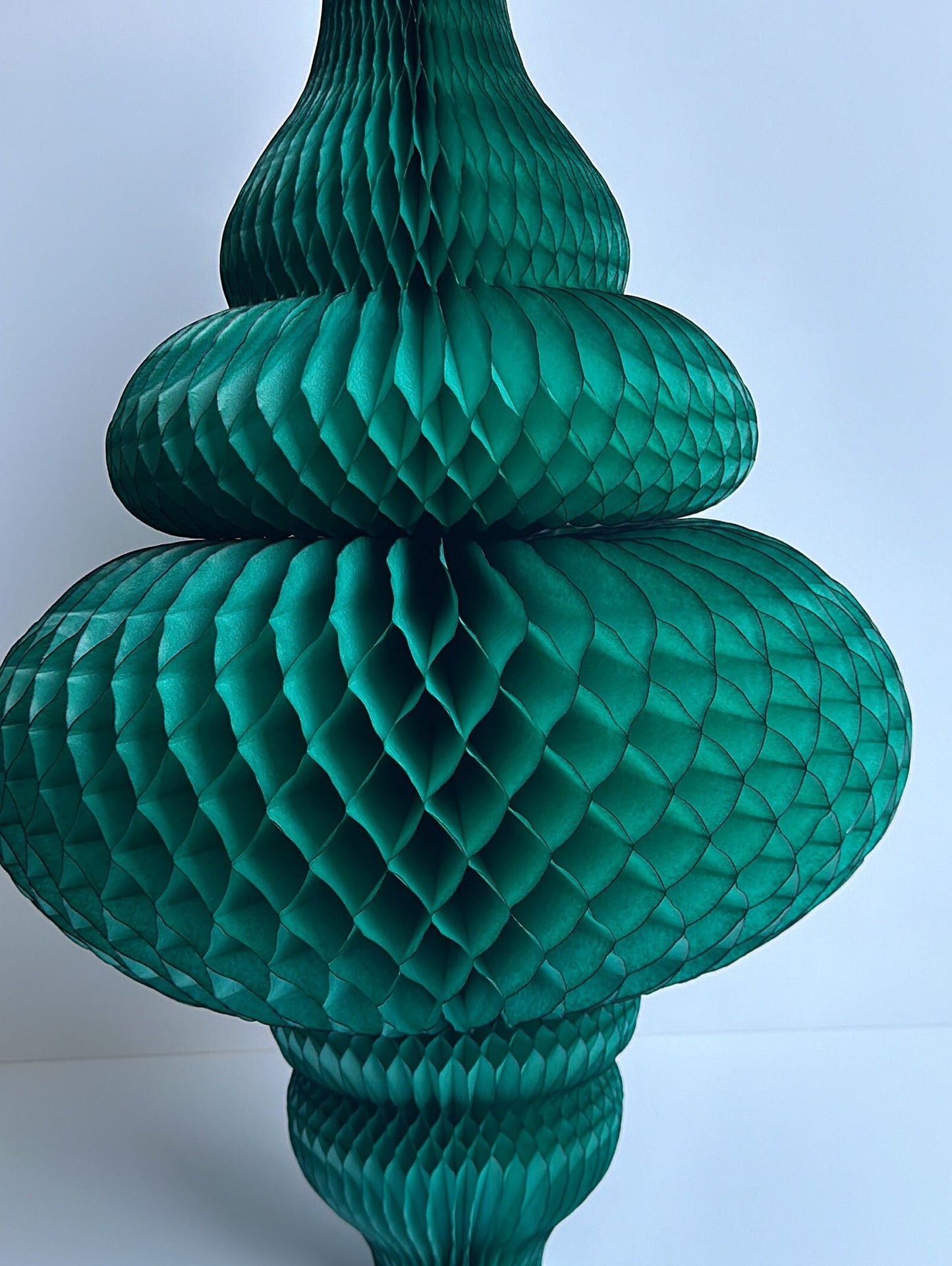 Huge Teal Paper Honeycomb Ornaments 67cm (26") Party Decorations, Christmas, New Year, Wedding, Shop displays, and Event Decor eco friendly