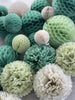 8 large tissue paper PomPoms party decoration set custom colors wedding birthday party baby shower bridal shower paper flowers decor