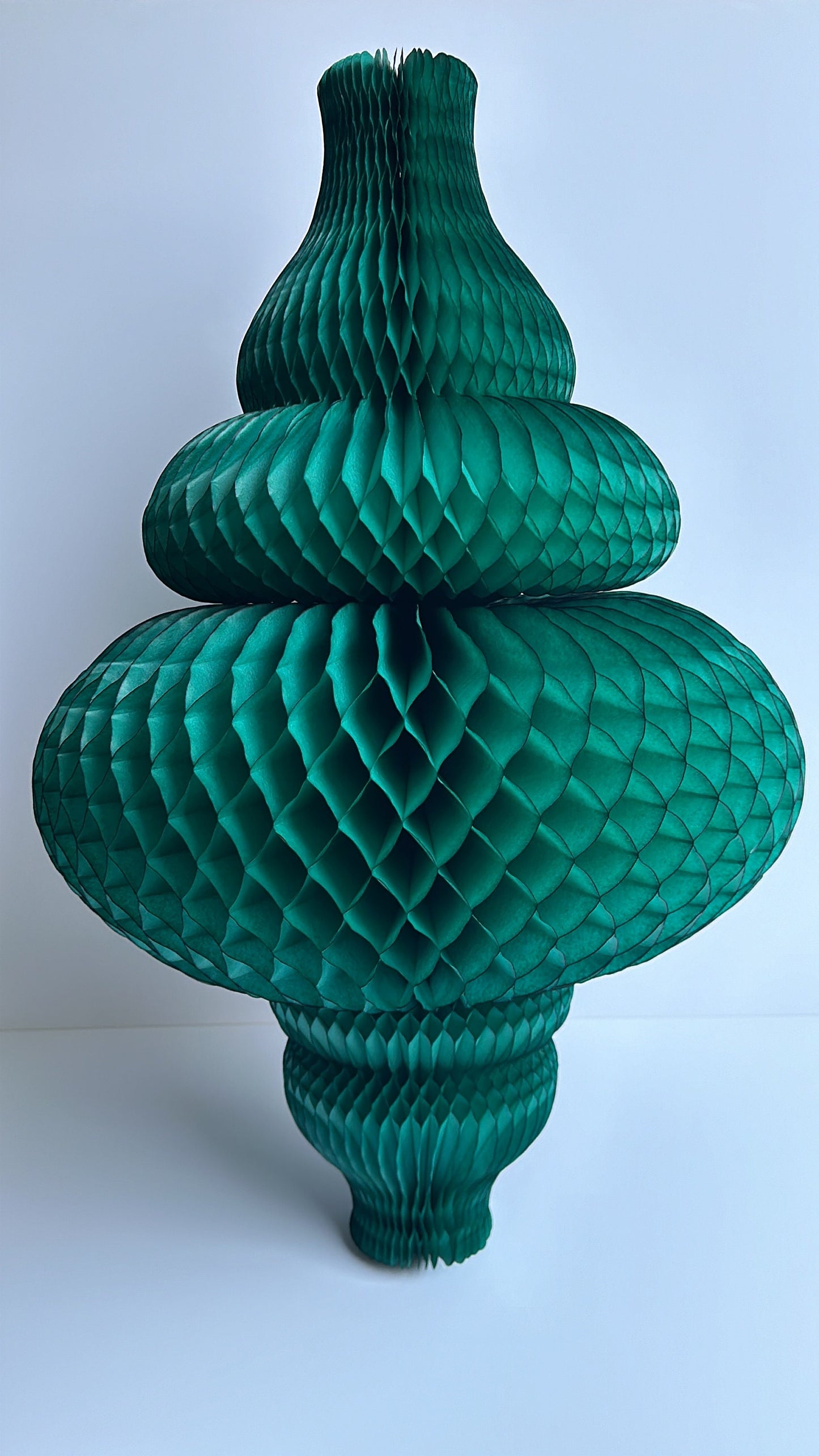 Huge Teal Paper Honeycomb Ornaments 67cm (26") Party Decorations, Christmas, New Year, Wedding, Shop displays, and Event Decor eco friendly
