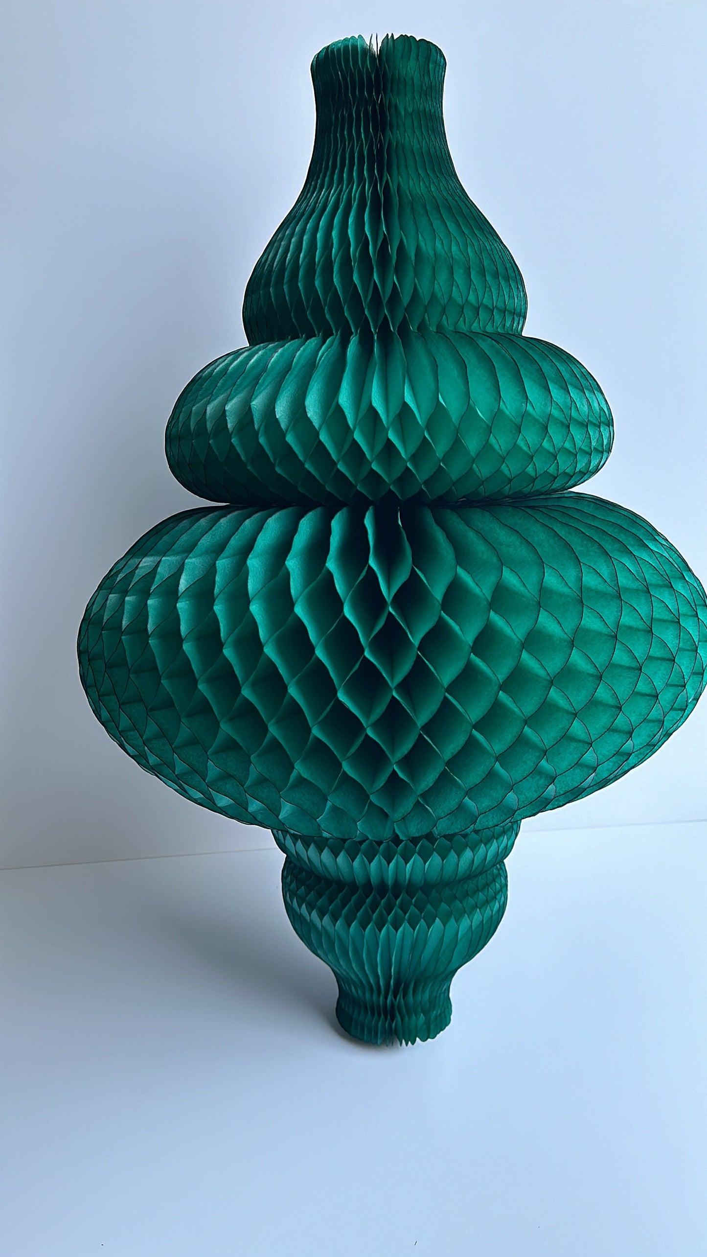 Huge Teal Paper Honeycomb Ornaments 67cm (26") Party Decorations, Christmas, New Year, Wedding, Shop displays, and Event Decor eco friendly