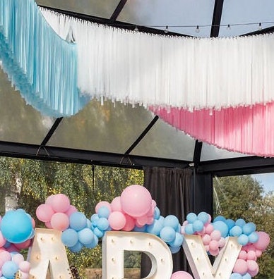 CUSTOM COLOUR Ceiling Aerials Fringe garland tent ceiling fringe Birthday party Decor Wedding Ceiling fringe dance floor fiesta ceiling fringe