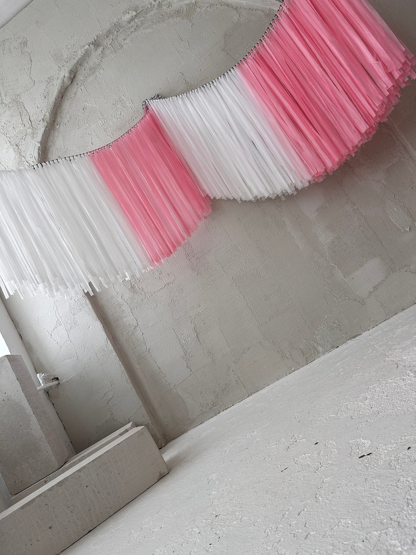 Ceiling Fringe Garland with Strands – Hanging Ceiling Decoration for Weddings, Baby Showers and Parties
