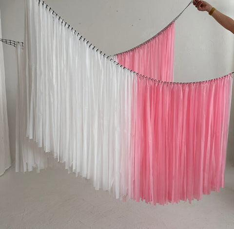 Ceiling Fringe Garland with Strands – Hanging Ceiling Decoration for Weddings, Baby Showers and Parties