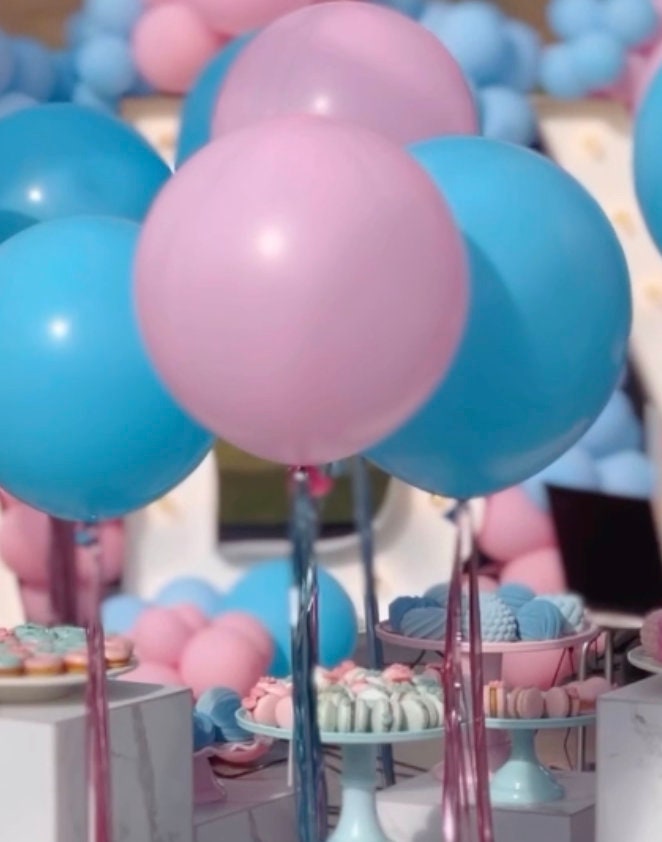 Shimmery Tassel Balloons: Metallic Fringe Tail, Baby Shower & Wedding Decor