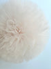 Neutral tulle pom poms set high quality soft tulle pom poms Baby shower nursery decorations 4 sizes available custom colors available